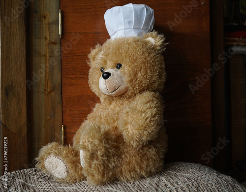 Bear in a chef's hat.