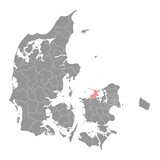 Odsherred Municipality map, administrative division of Denmark. Vector illustration.