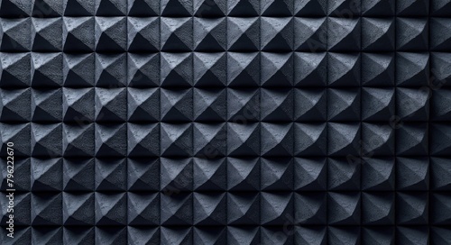 Soundproofing Foam Wall Texture. 3D Rendering Illustration of Soundproof Material for Audio