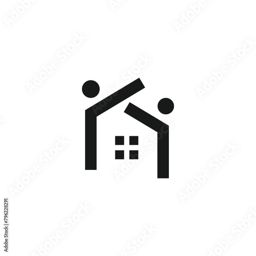 Home Care Logo Design Template Vector Illustration