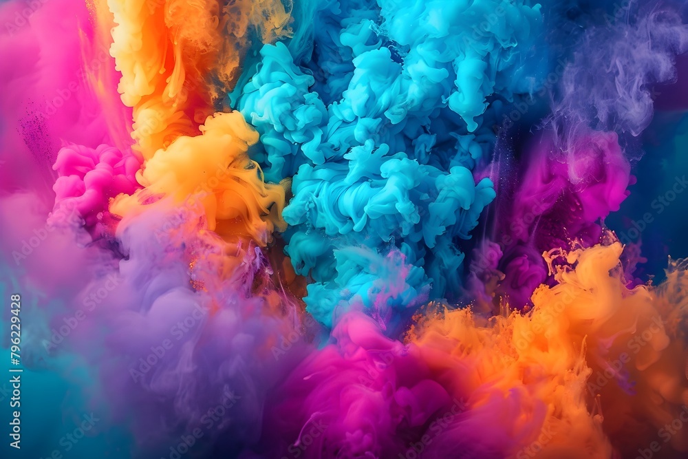 Captivating Chromatic Chaos:A Vibrant of Color and Movement