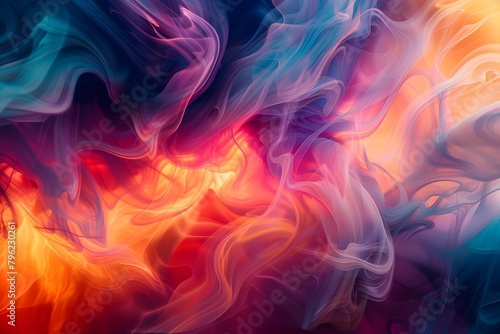 Wallpaper Mural Mesmerizing Abstract Color Streams Create Dynamic and Fluid Visuals with Vibrant Movements and Ethereal Atmosphere Torontodigital.ca