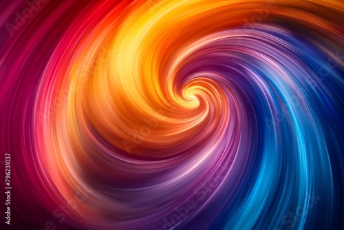 Mesmerizing Whirlwind of Vibrant Colors and Dynamic Motion