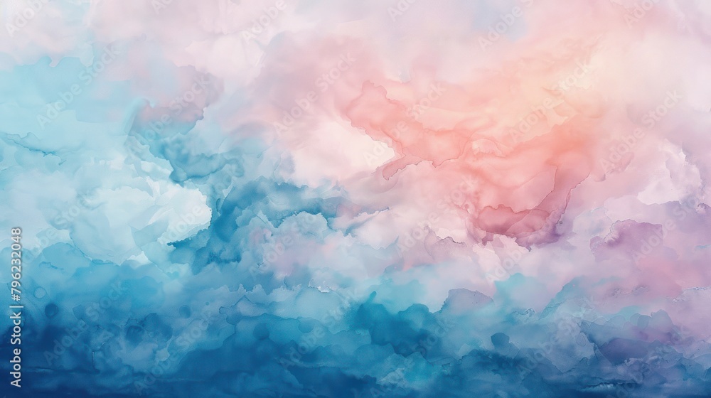 Gentle gradients of pastel watercolor Gentle gradients of pastel watercolor