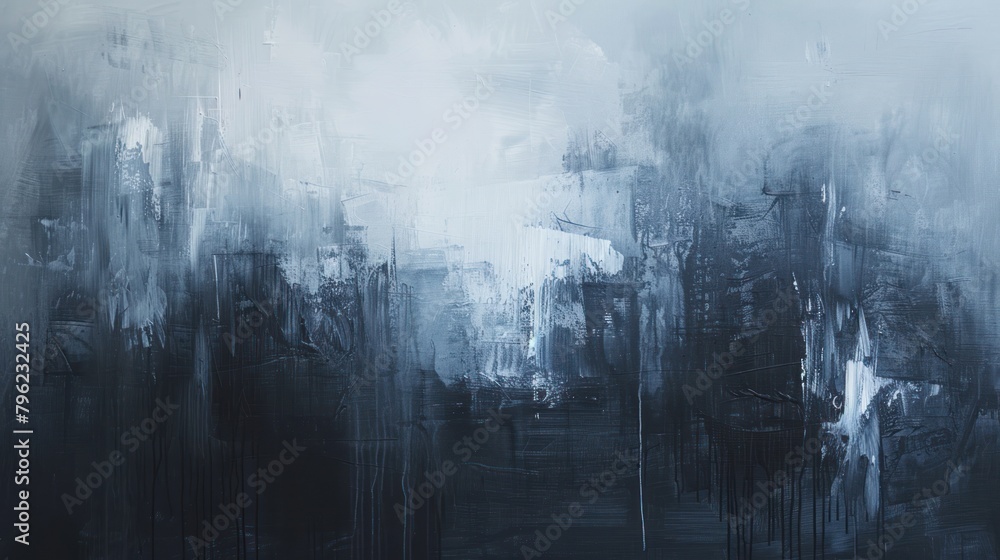 Fototapeta premium An abstract depiction of depression using dark
