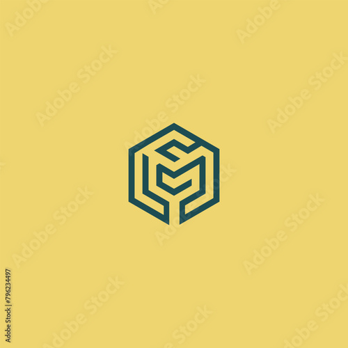 Logo brand mark for company name