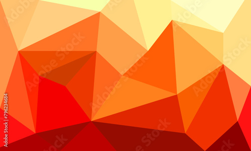 red and yellow color gradient polygon background