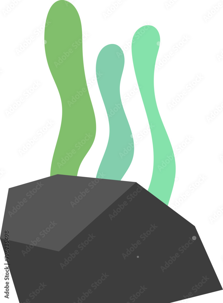 바다 속 물풀 해초 Stock Vector | Adobe Stock
