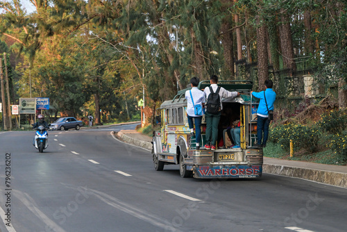 Baguio, Benguet, Philippines - April 1, 2024 - Traditional Jeep Jeepney 