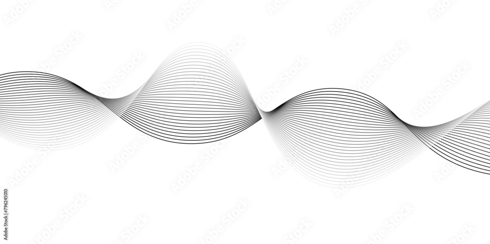 Abstract wavy lines on transparent background,Digital frequency track equalizer.Vector in the concept of technology, science, music,Wave with lines created using blend tool. Curved wavy line, smooth s Abstract wavy lines on transparent background,Digital frequency track equalizer.Vector in the concept of technology, science, music,Wave with lines created using blend tool. Curved wavy line, smooth s