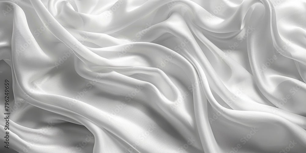 Smooth satin fabric exudes elegance with textured waves, creating a luxurious backdrop. Smooth satin fabric exudes elegance with textured waves, creating a luxurious backdrop.