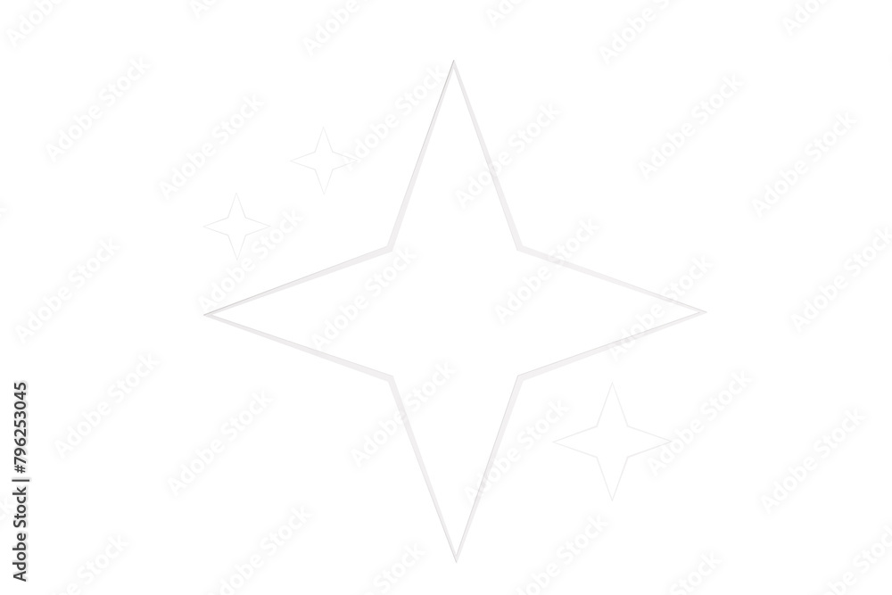 Fototapeta premium illustration of a star, sparkle, star, glow