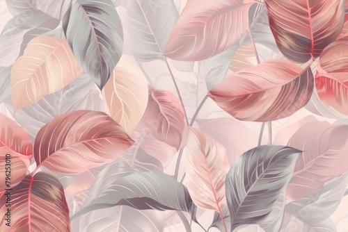 A wallpaper featuring a bunch of leaves. Perfect for nature-themed designs
