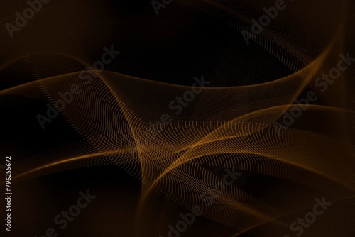 A orange and black wave background