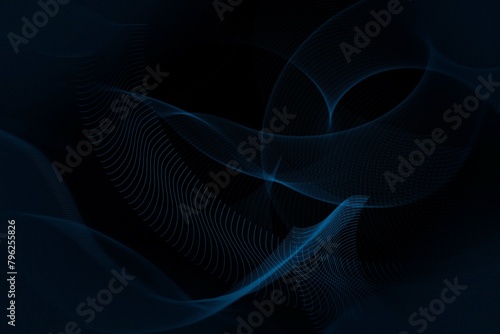 A blue and black wave background