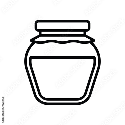 jam jar icon vector design template simple and clean