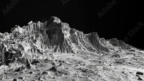 A stunning black and white photo of a majestic mountain. Perfect for travel websites and nature magazines