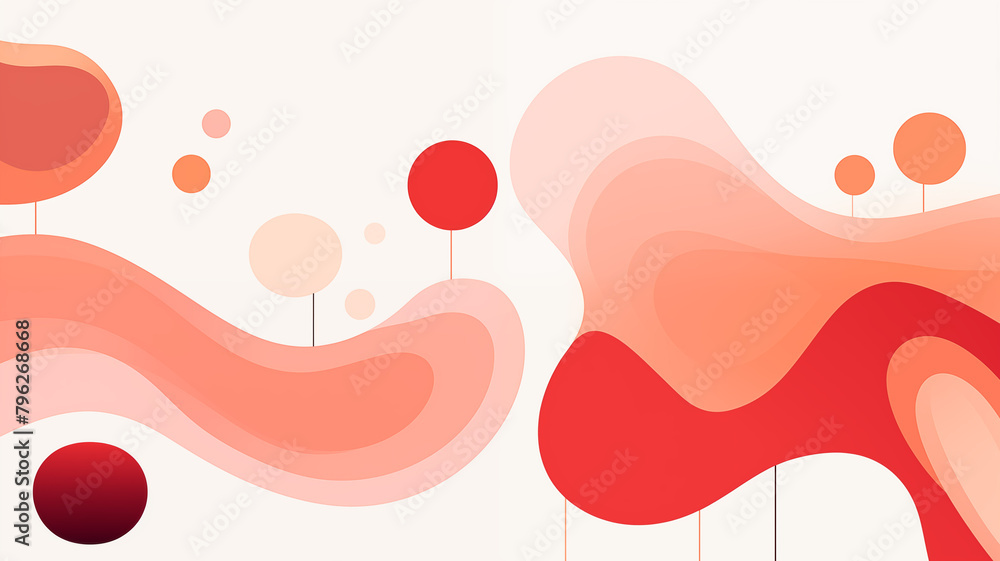 Pink orange abstract shape grainy texture pattern background material	
