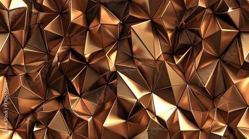 gold  low poly seamless background