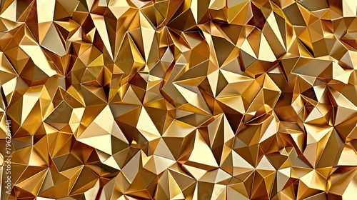 gold  low poly seamless background
