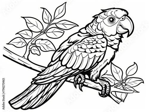 Coloring Pages for Kids, Preschoolers, Simple Coloring Book, Educational, Printable, Animals