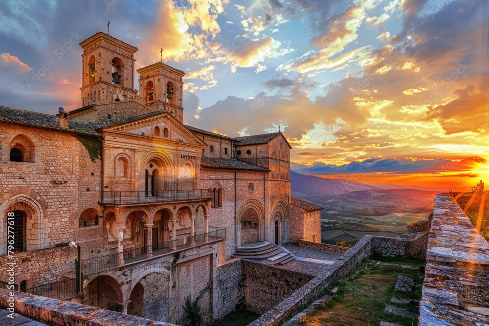 Fototapeta premium Sunset - A Pilgrimage Site