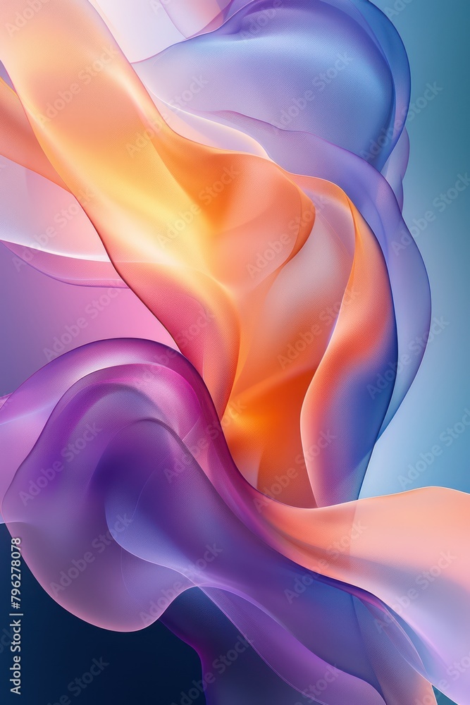 Obraz premium Colorful abstract background Ready banner. With liquid bubble tissue effects