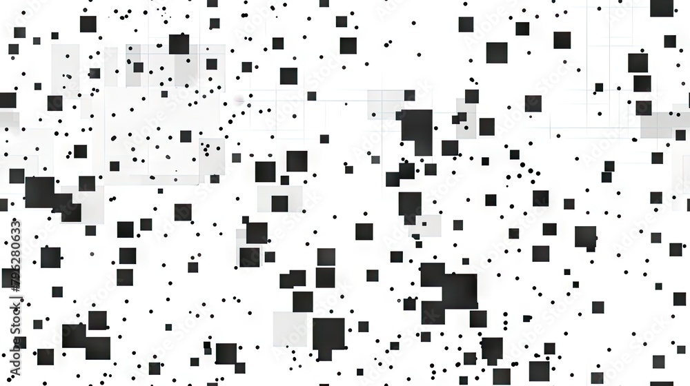3D white seamless background with grey and black squares, simple shapes. Simple design in the style of white background 3D white seamless background with grey and black squares, simple shapes. Simple design in the style of white background