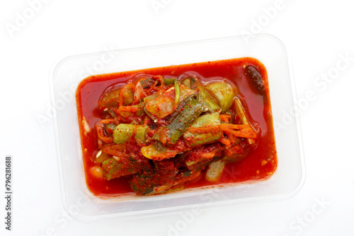 Kimchi korea food, cucumber kimchi