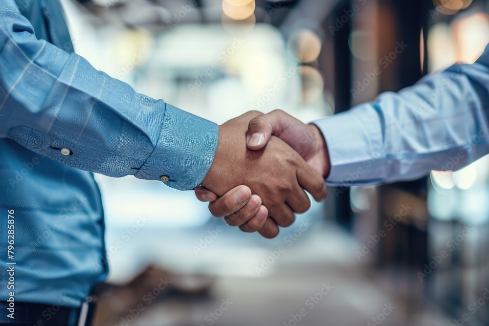 Success Collaboration: Engineer and Contractor Shaking Hands on Blueprint of Architectural Project Success Collaboration: Engineer and Contractor Shaking Hands on Blueprint of Architectural Project