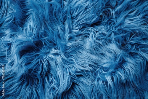 Detailed shot of blue fur texture, perfect for background use