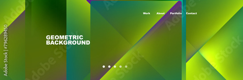 A pattern of electric blue, magenta, and green lines resembling terrestrial plants forms a geometric background in macro photography