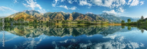 Beautiful Alpine Lake in Mountains, Salt Lake - A Stunning Mountain Landscape