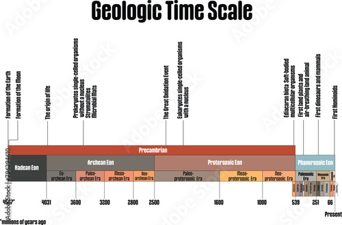 Proportional Geologic time scale. While not overly detailed, it offers a glimpse into the immense age of the Earth, providing perspective on our distance from dinosaurs and the origins of life itself.
