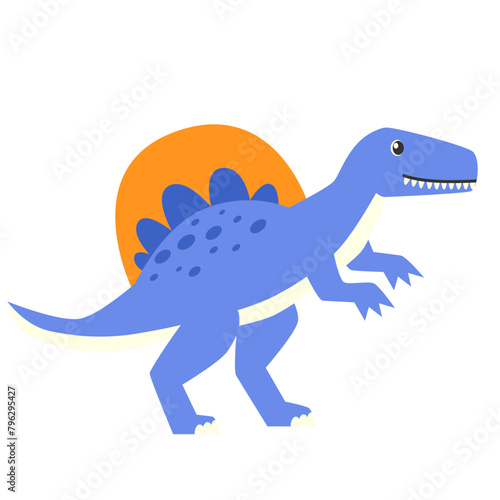 Funny Spinosaur Character