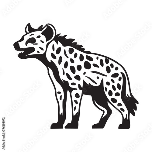 Hyena Silhouette Vector Animal