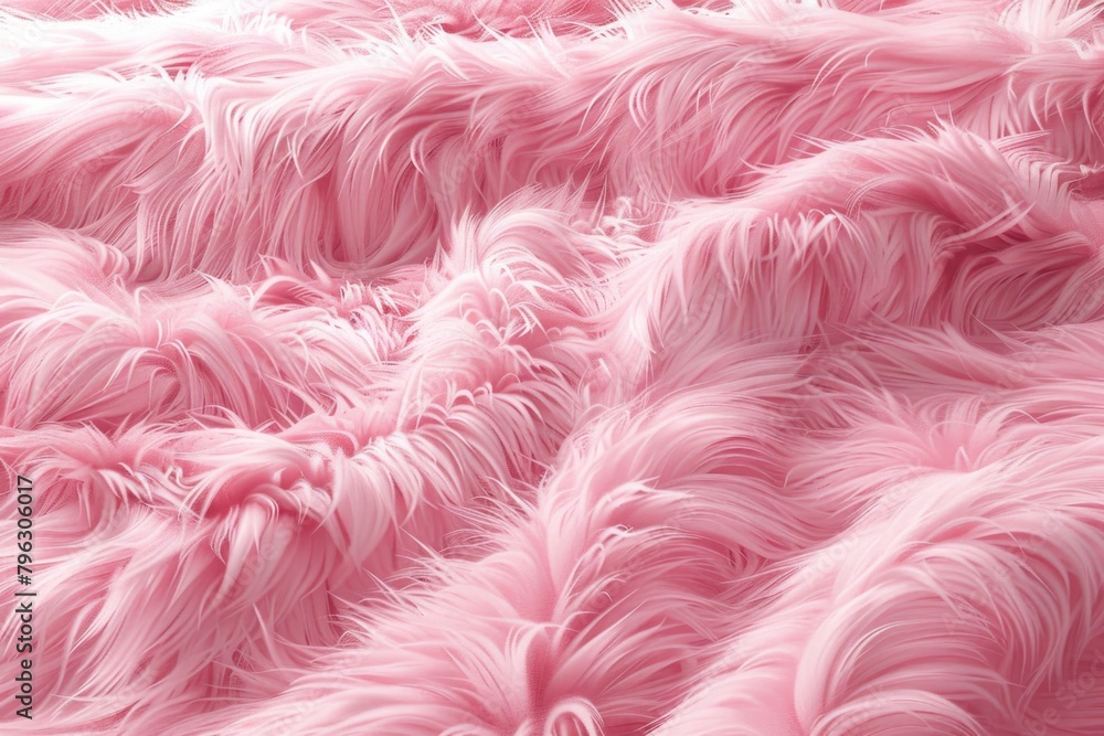 Detailed close up of pink fur texture, perfect for fashion or interior design projects Detailed close up of pink fur texture, perfect for fashion or interior design projects