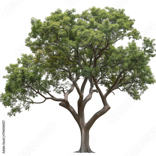 a realistic tree with branches and leaves isolated on transparent background © MDMAHBUBUR