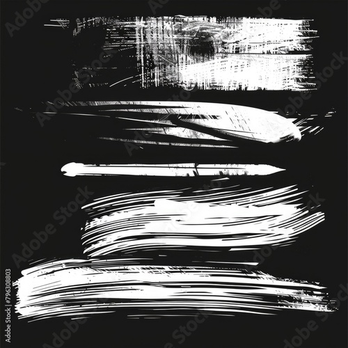 Abstract black and white brush strokes. Suitable for artistic projects