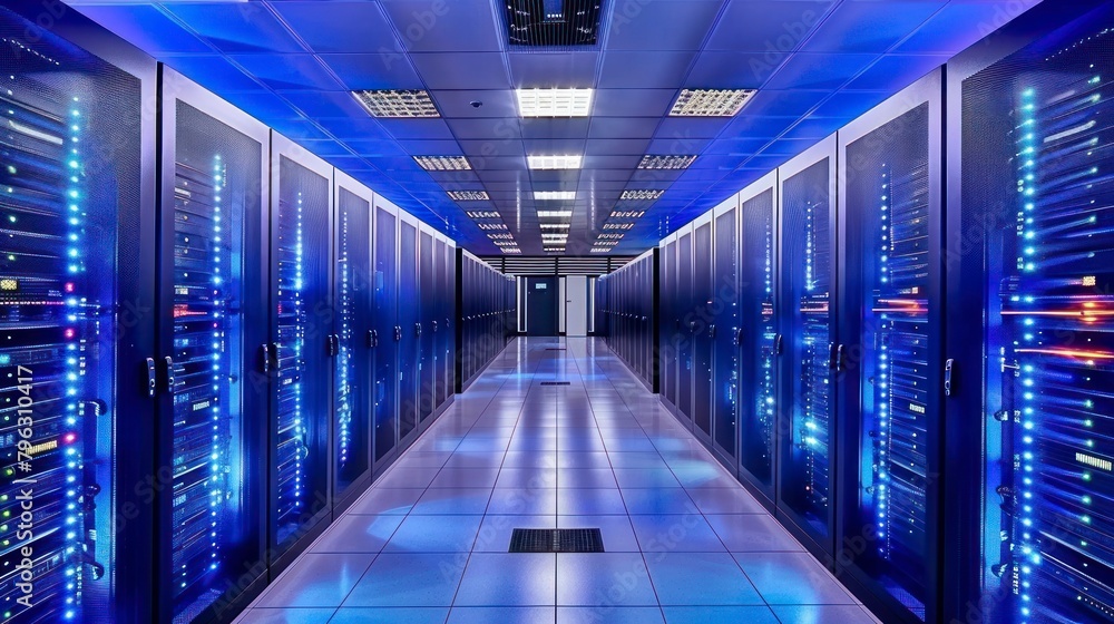 Fototapeta premium corridor or room server network