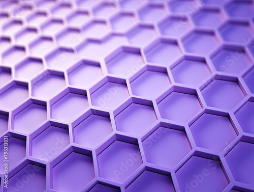 Lavender hexagons pattern on lavender background. Genetic research, molecular structure. Chemical engineering