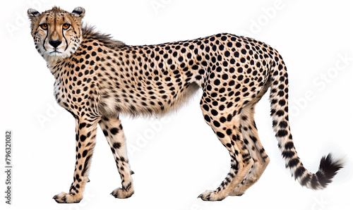 Isolated Cheeta on a white background 