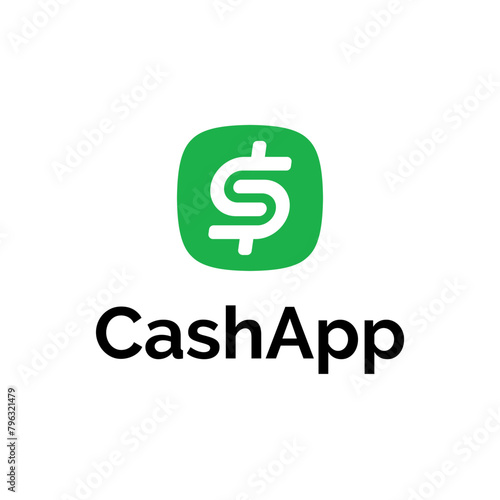 S Letter Cash Money App Logo Vector Abstract Illustration Icon Design Template Element 