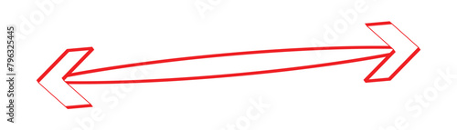 Red arrow icon on white background. flat style. Arrow icon for your web site design, logo, app, UI. arrow indicated the direction symbol. curved arrow sign. Long arrow. EPS 10.