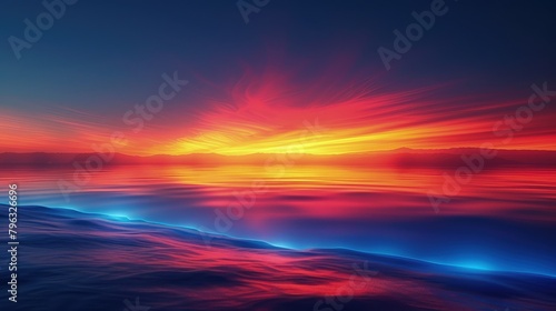 sunset over the ocean © Sanuar_husen