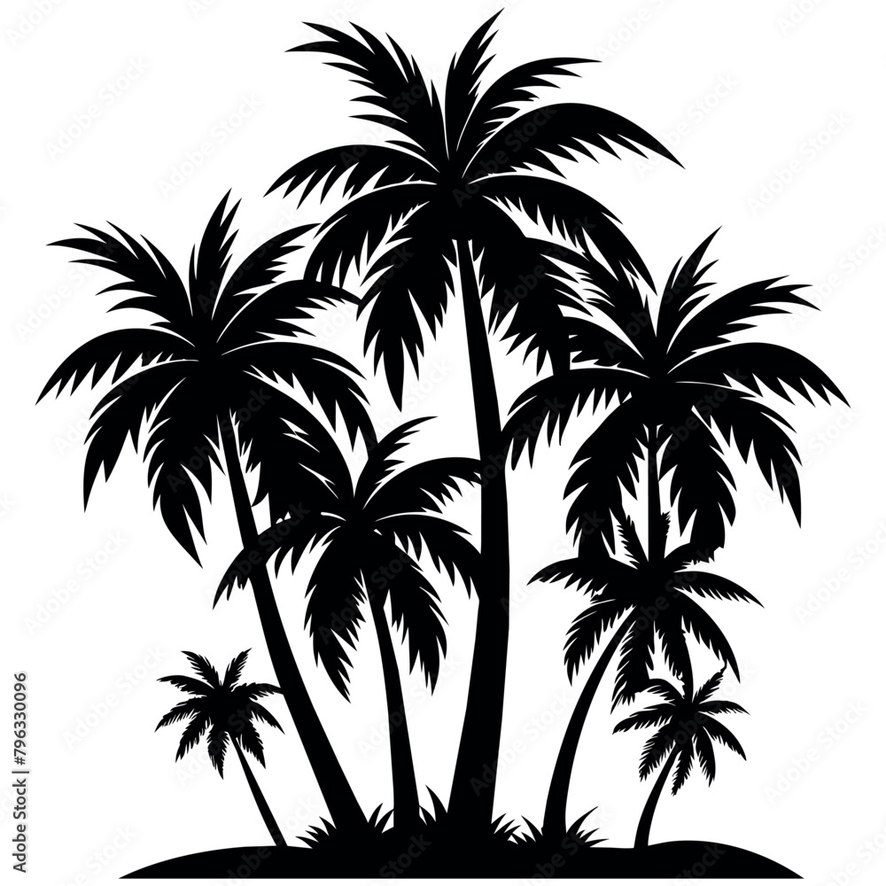 Tropical Palms Tree - Vibrant Nature Icon