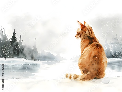 Pensive Feline Contemplates...