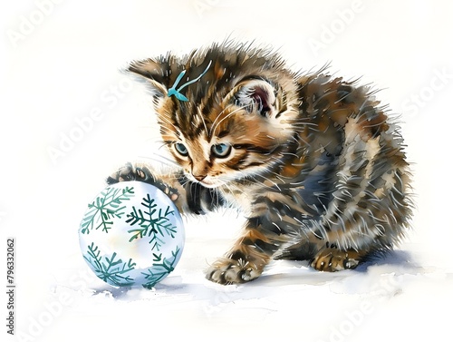 Mischievous Kitten Playing ...