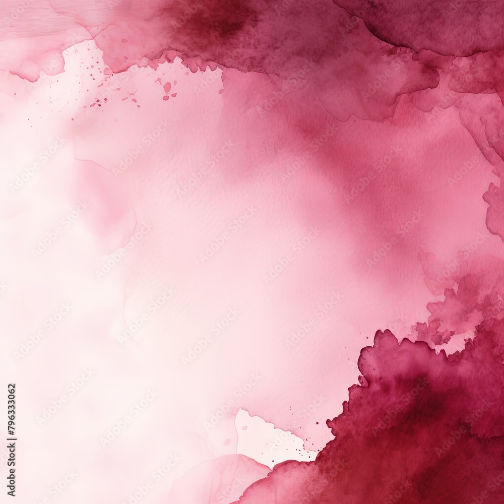 Maroon watercolor background texture soft abstract illustration blank empty with copy space 
