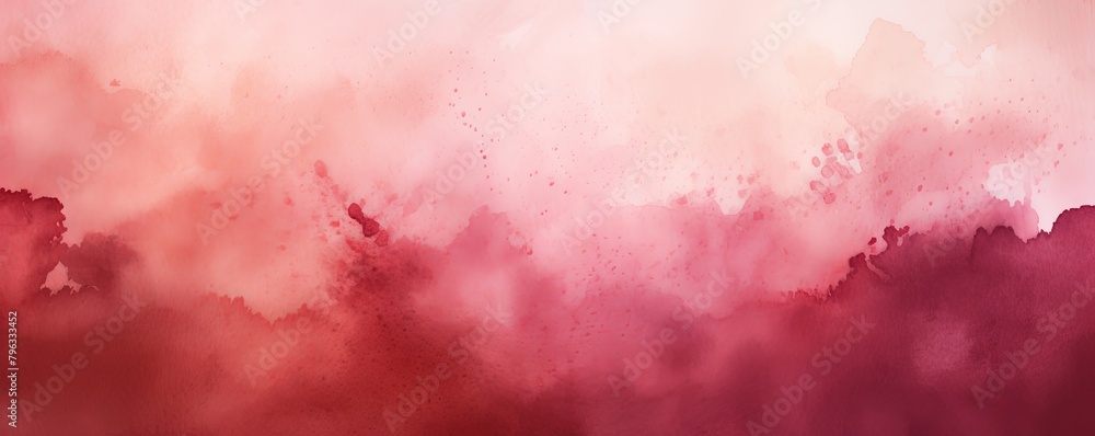 Maroon watercolor background texture soft abstract illustration blank empty with copy space 